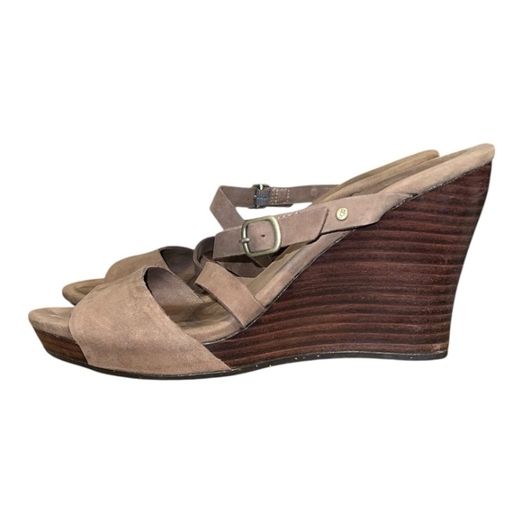 UGG Julita Black Platform Sandals – Size 7 - Picture 1 of 7